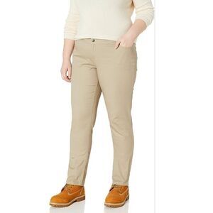LEE Uniforms Women's Plus Classic 4-Pocket Khaki Straight Leg Pants Size 22